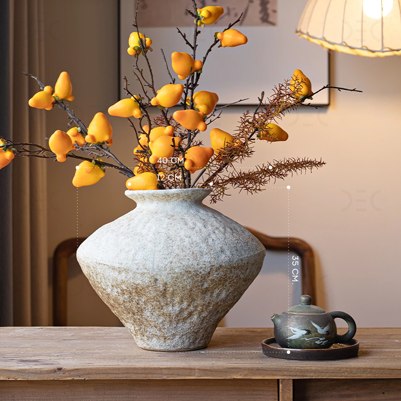 Ваза SNOWFALL Молочный меланж. Размер XL