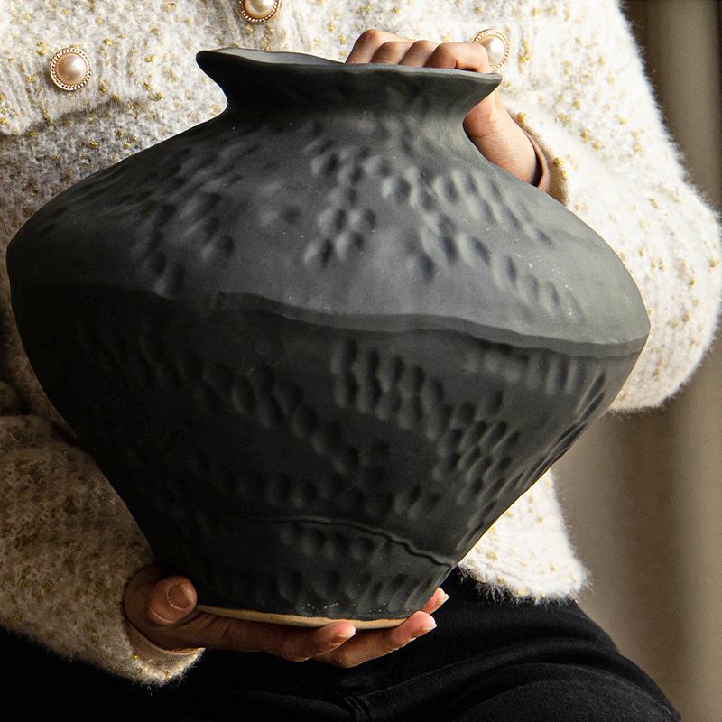 Ваза SNOWFALL Графит. Размер XL