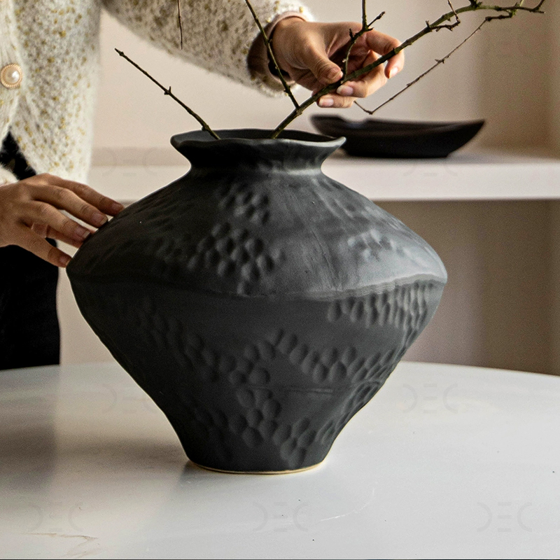 Ваза SNOWFALL Графит. Размер L