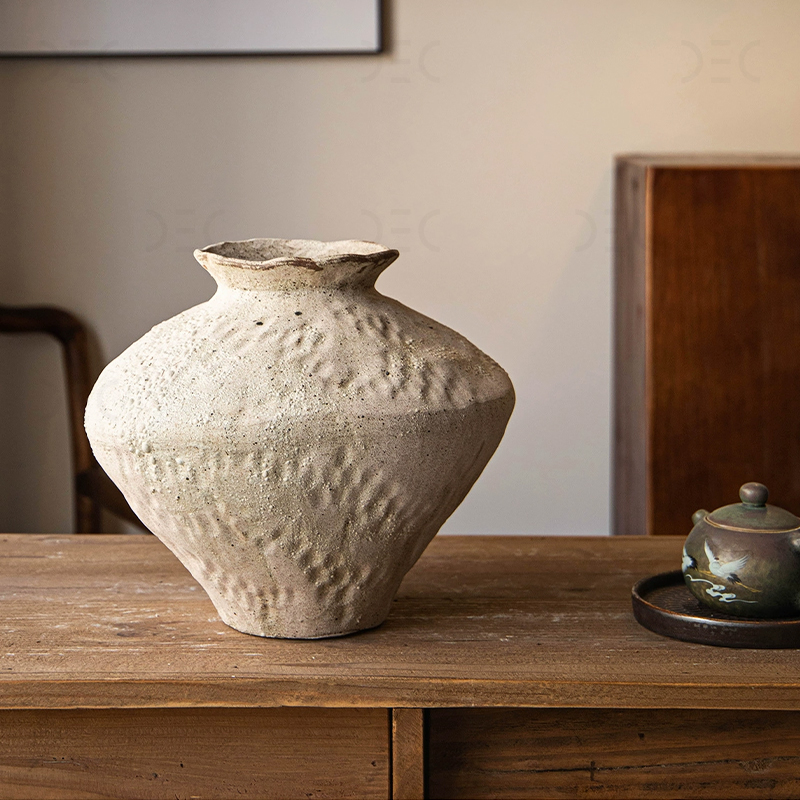 Ваза SNOWFALL Кремовый меланж. Размер L