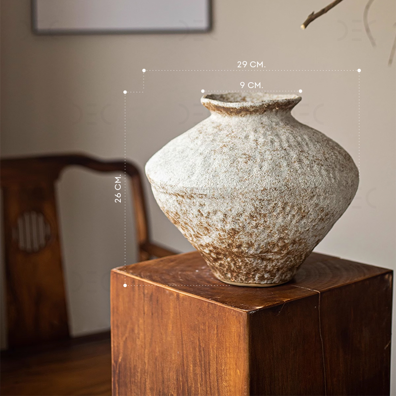 Ваза SNOWFALL Молочный меланж. Размер L