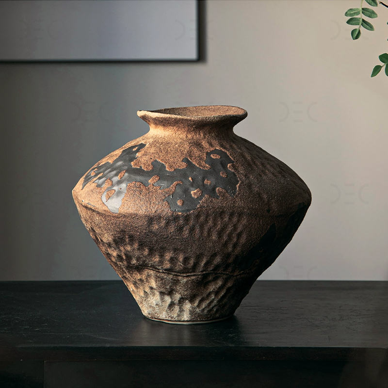 Ваза SNOWFALL Коричневый меланж. Размер L