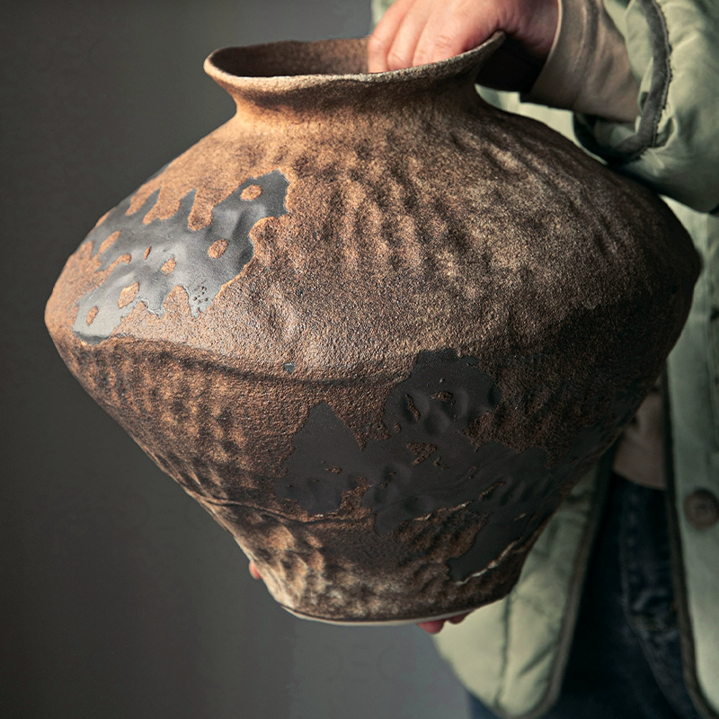 Ваза SNOWFALL Коричневый меланж. Размер XL