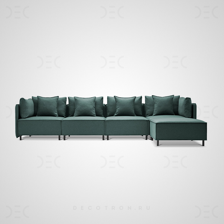 Угловой диван BRIGHTON A Виридиан. Размер L