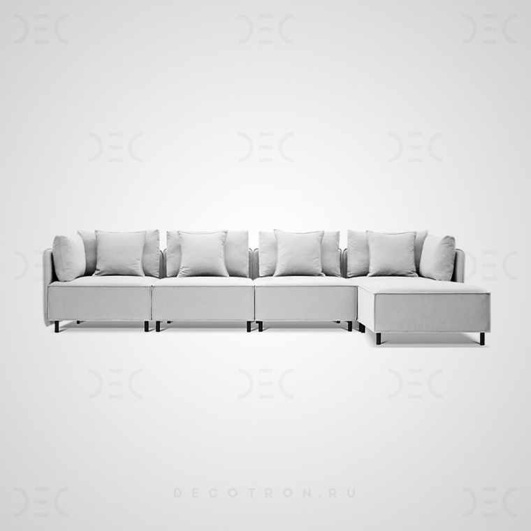 Угловой диван BRIGHTON A Серый. Размер L