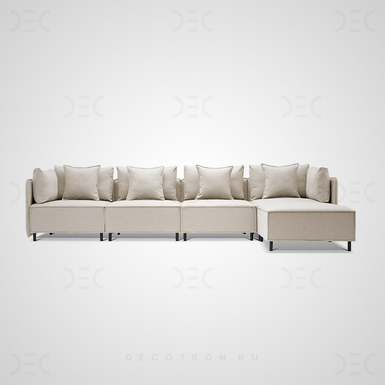 Угловой диван BRIGHTON A Кремовый. Размер L