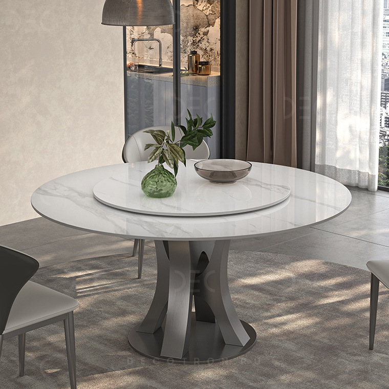 Обеденный круглый стол из мрамора AZZARO. Размер 1. 120 × 120 × 75 см ...